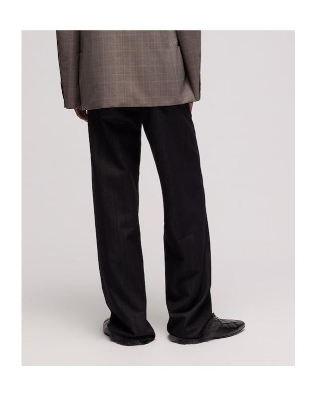 Gucci Black Loose Fit Cotton Blend Denim Pants for men