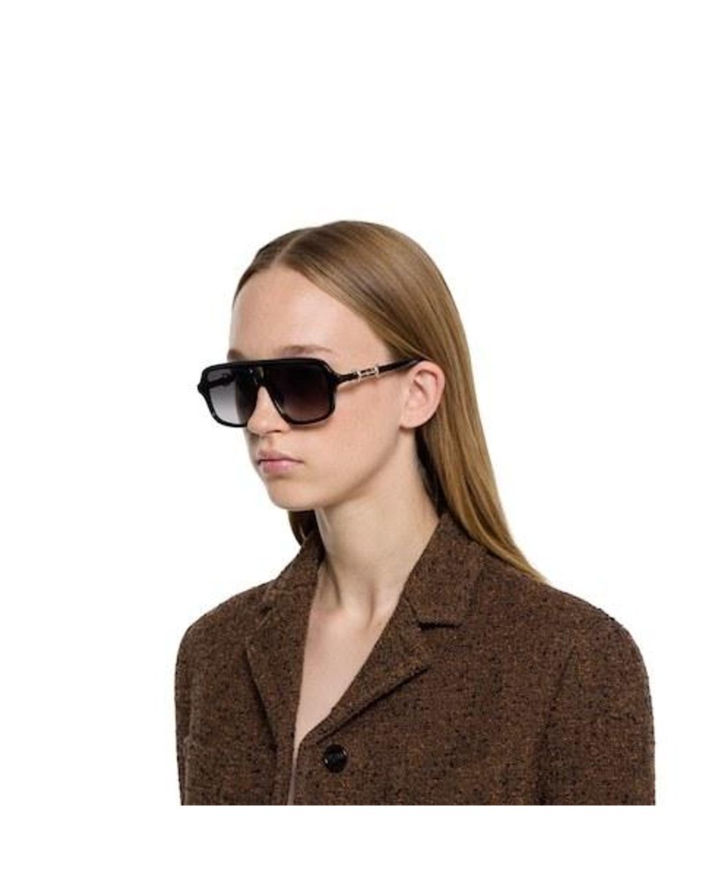 Gucci Multicolor Navigator Frame Sunglasses