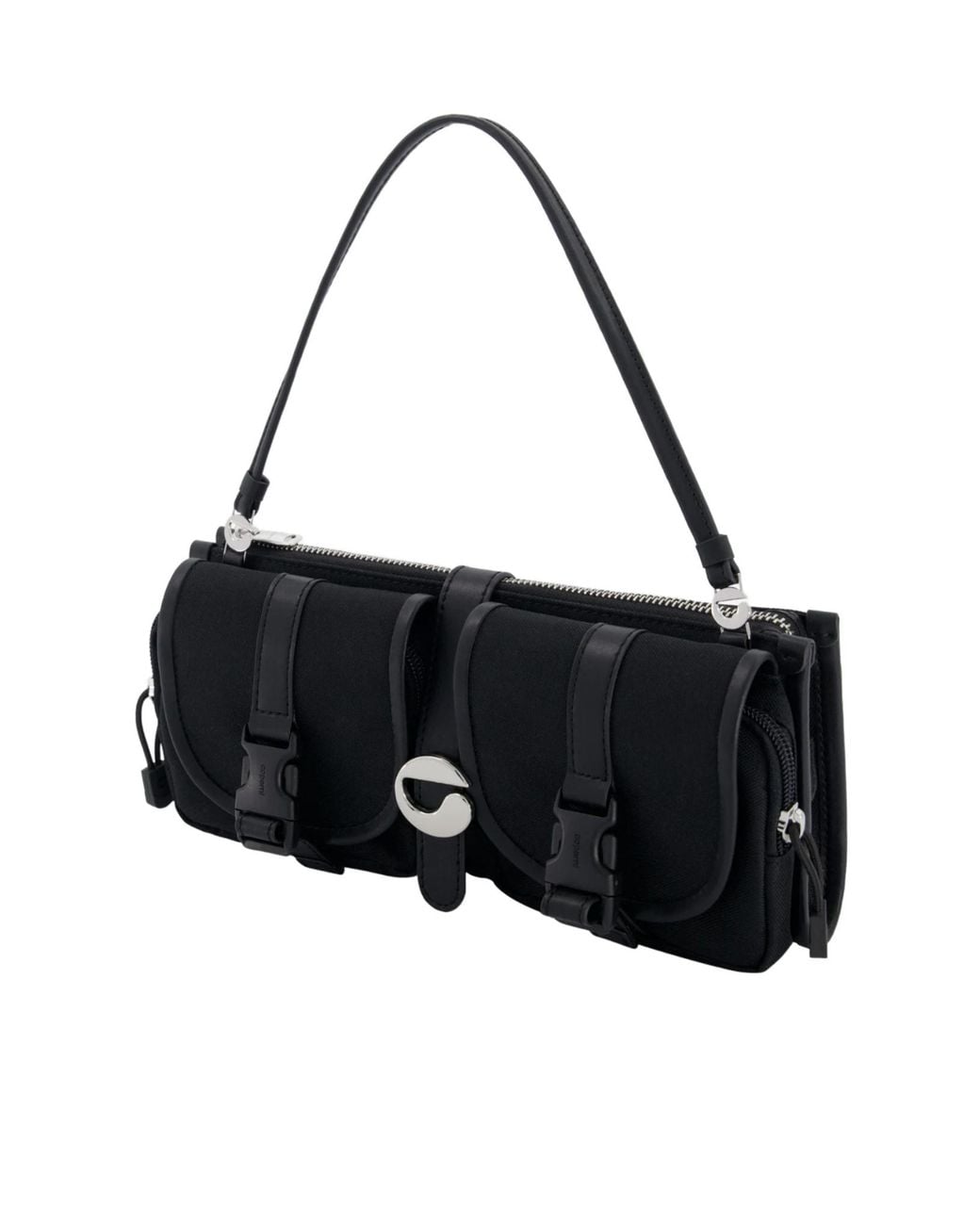 Coperni Black Cargo Baguette Bag