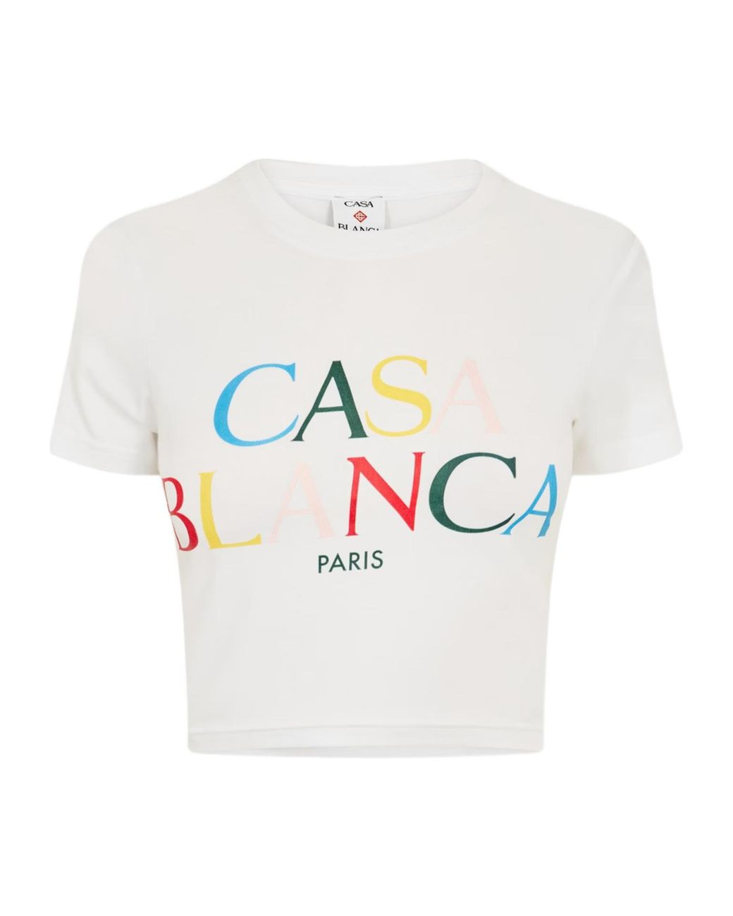 Casablanca White Round-Neck Printed T-Shirt