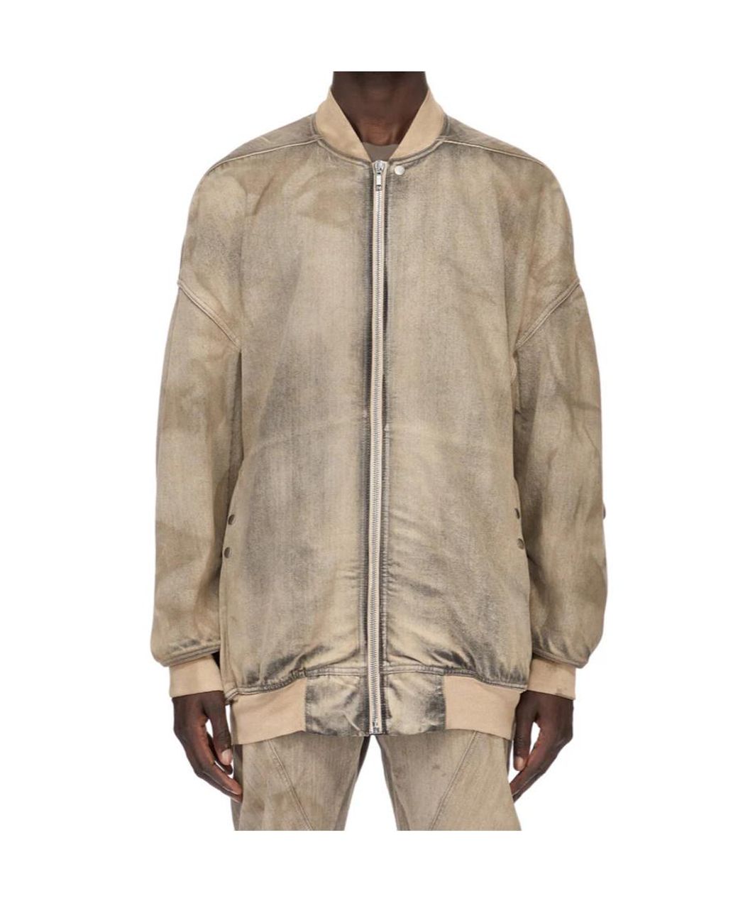 Rick Owens Natural Jumbo Flight Jacket for men