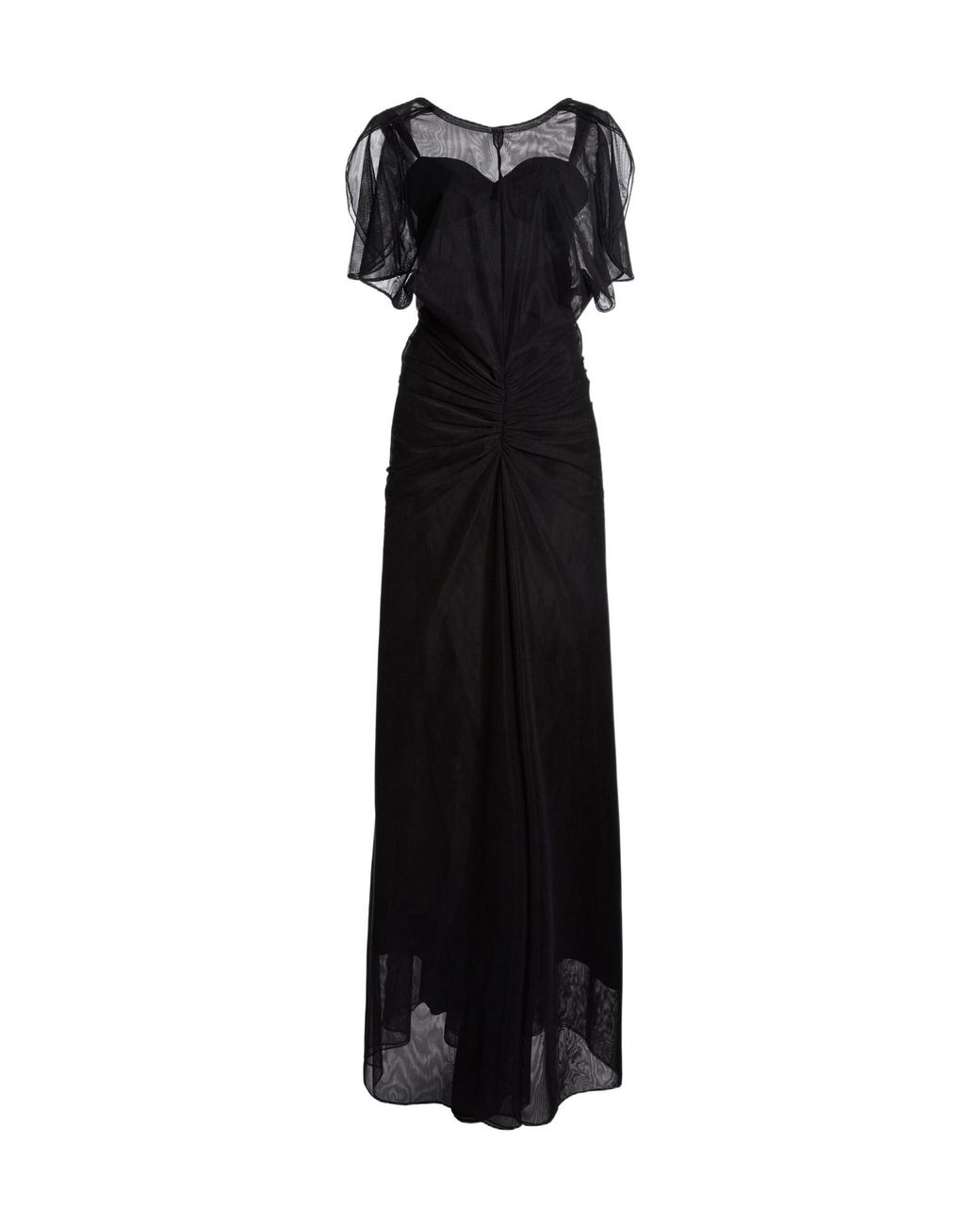 Victoria Beckham Black Short-Sleeved Dress