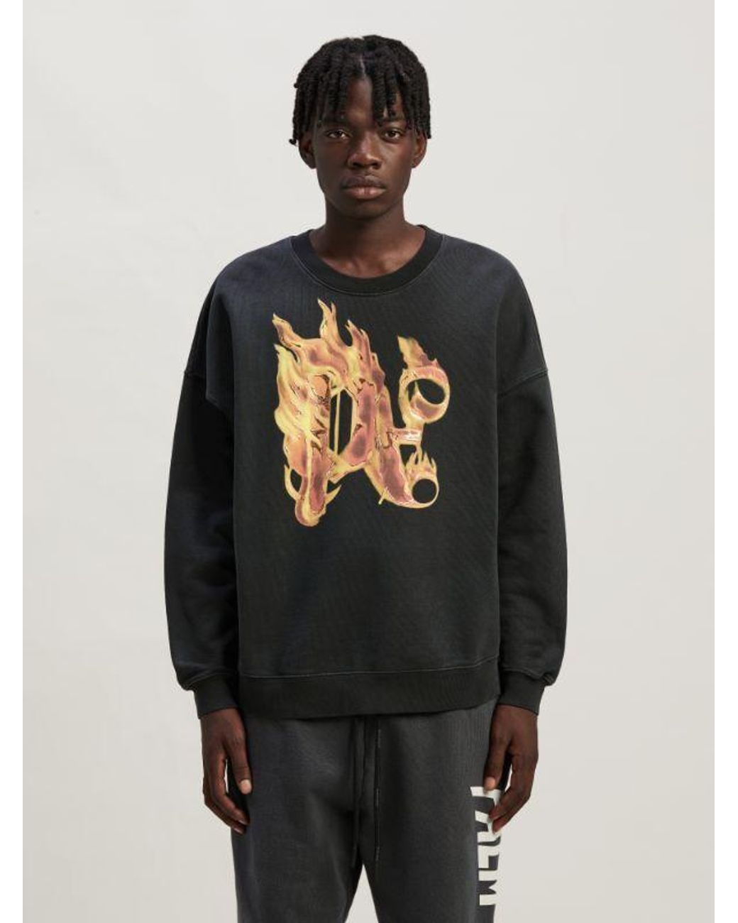 Palm Angels Black Sweatshirts for men