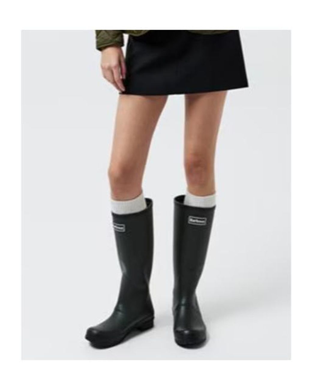 Barbour Black Abbey Wellington Boots