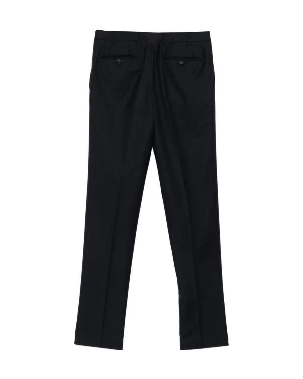 Canali Black Wool Trousers for men