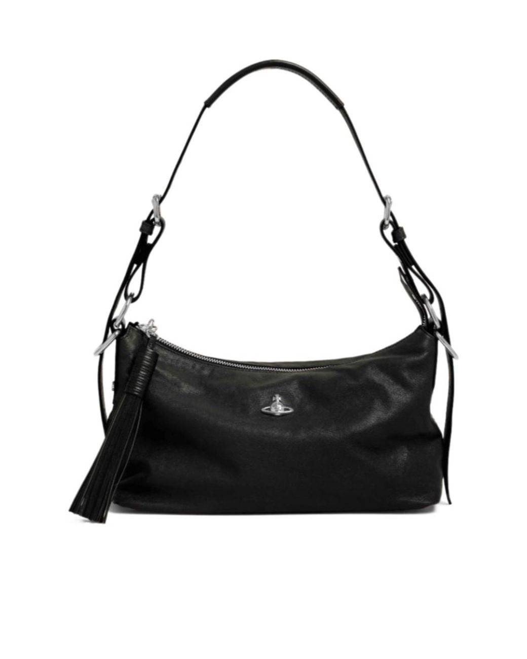 Vivienne Westwood Black Emma Tassel Shoulder Bag