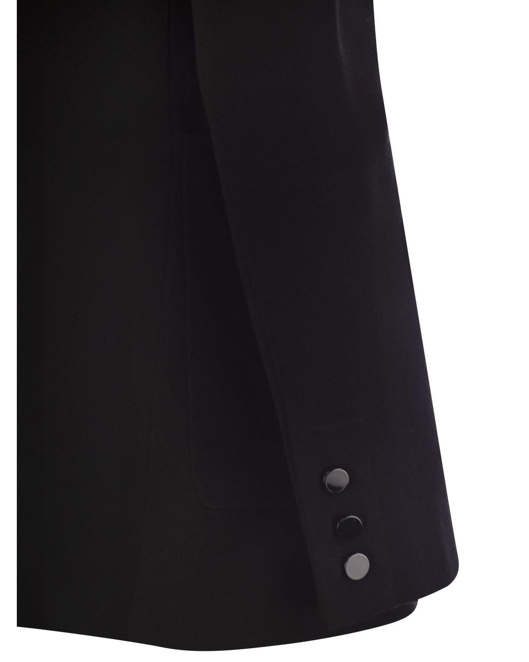 Max Mara Black Studio Titania Double-Breasted Blazer
