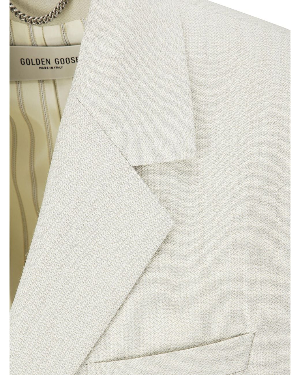 Golden Goose Deluxe Brand White Single Breasted Vest
