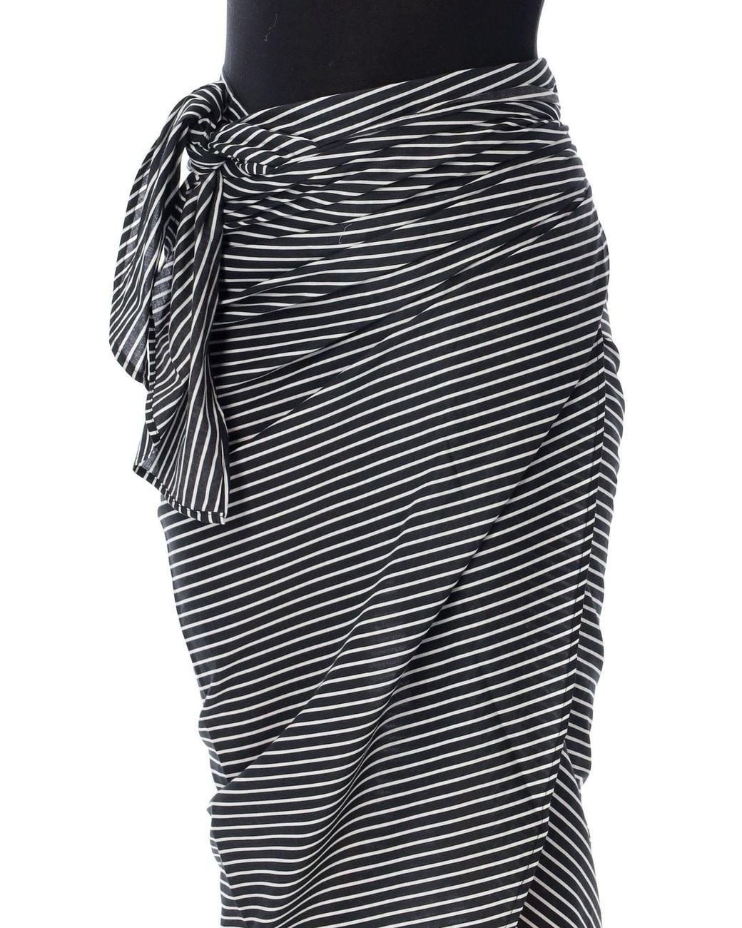 Frankie Shop Gray Striped Skirt