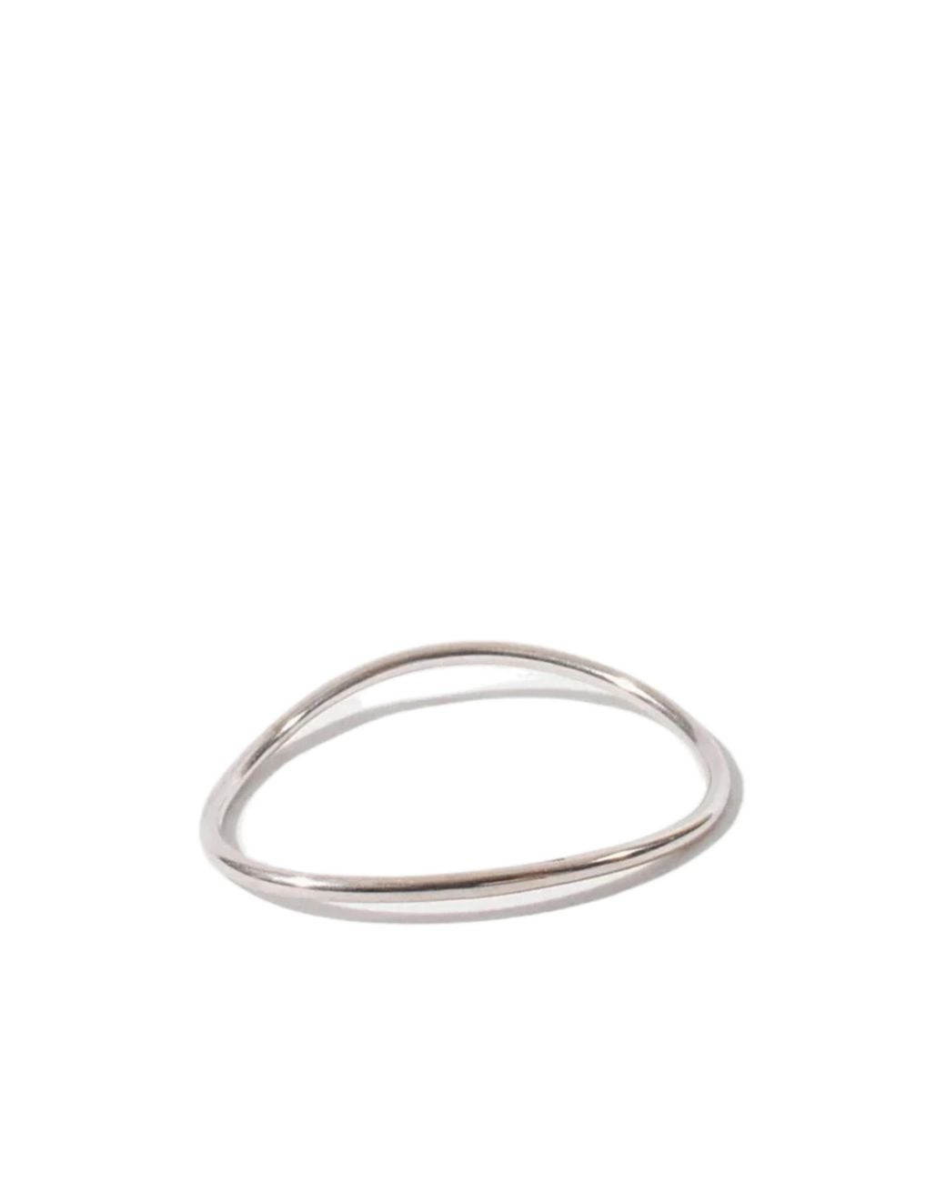 Ann Demeulemeester White Anouk Simple Bangle for men