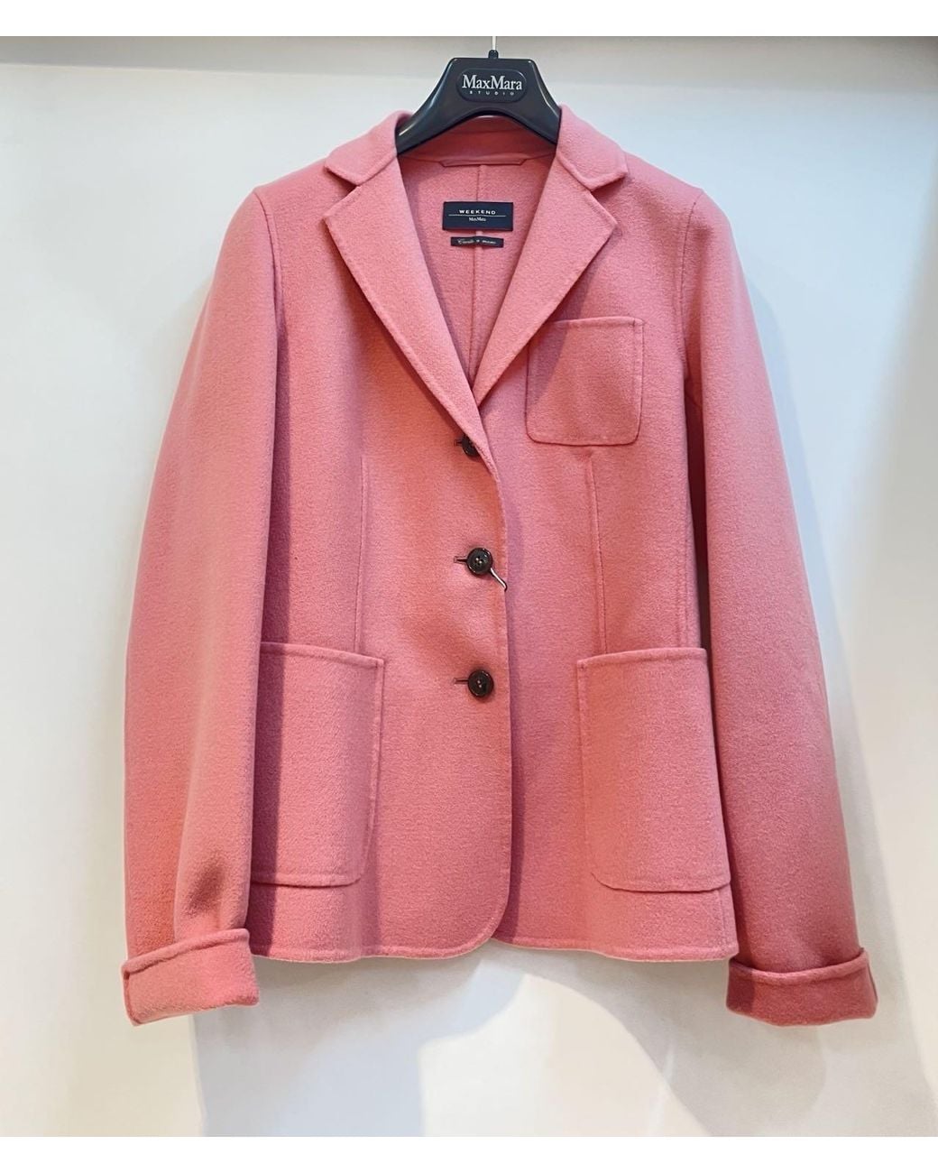 Weekend by Maxmara Pink Long-Sleeved Suit Coat
