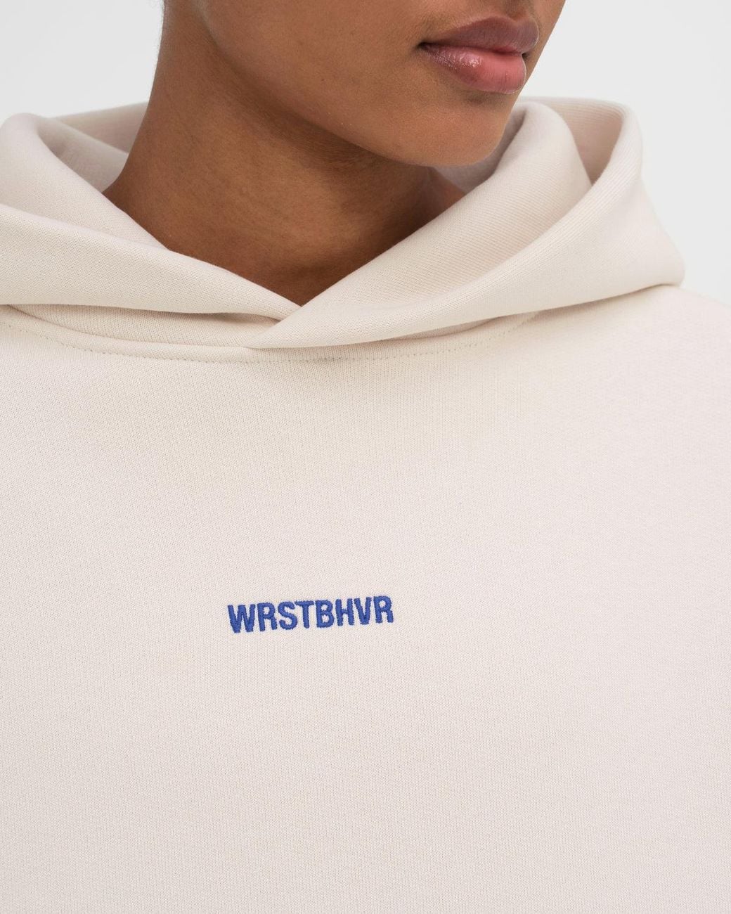WRSTBHVR White Garm V5 Logo-Print Hoodie for men
