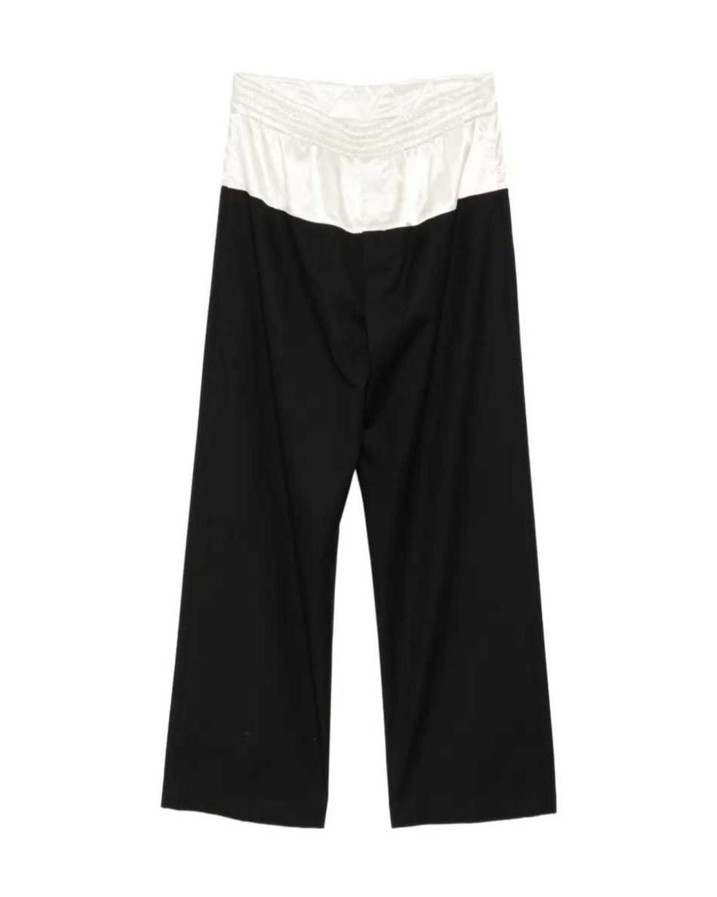 Dries Van Noten Black Panelled Straight-Leg Pants for men