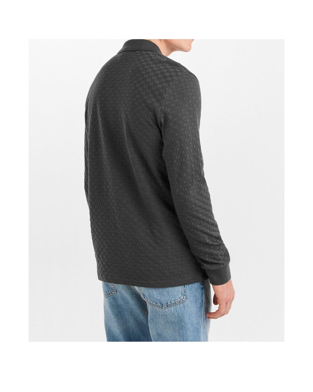 Paul Smith Gray Ps Bttn Waffle Ls Sn61 for men