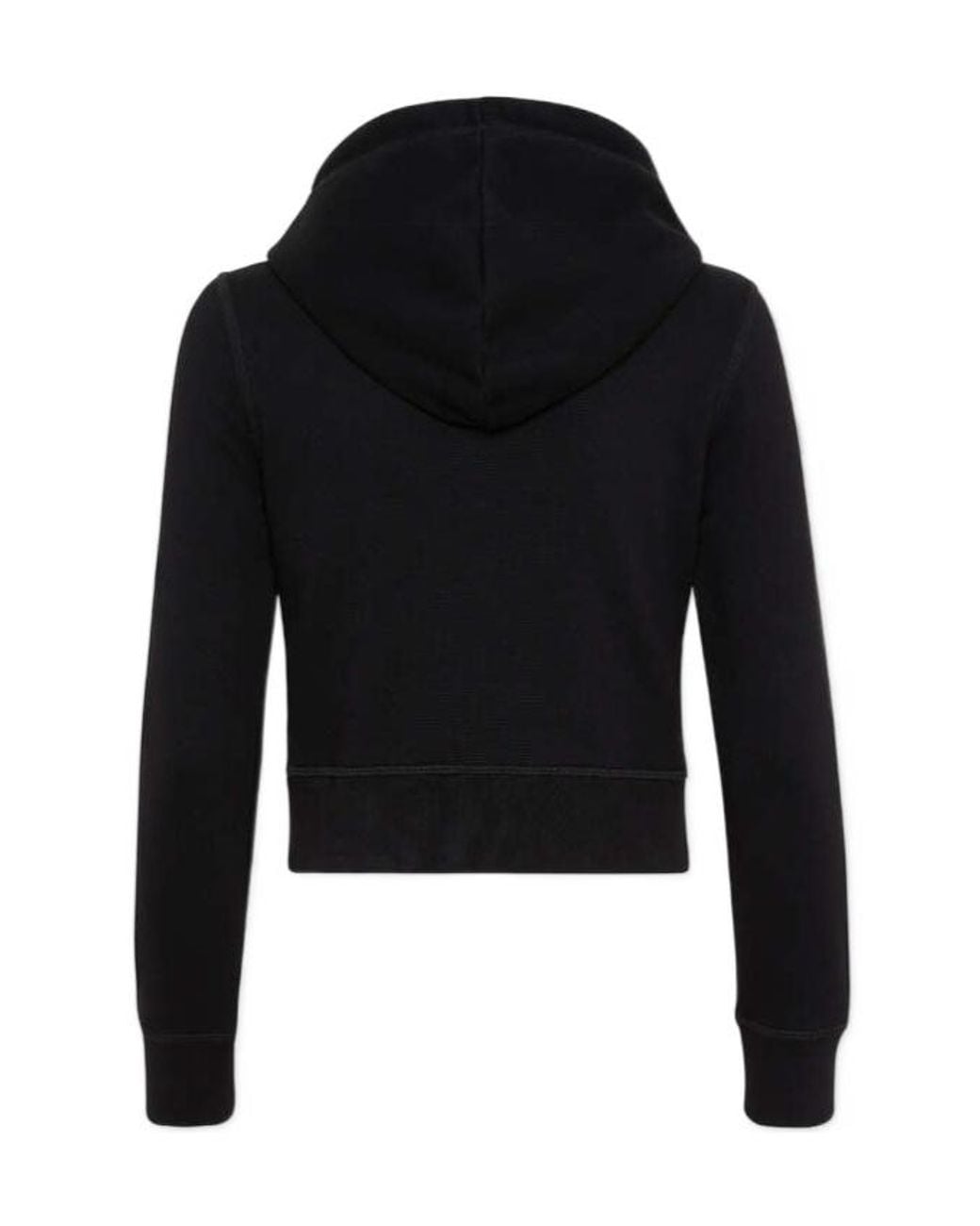 DSquared² Black Logo Patch Drawstring Hoodie