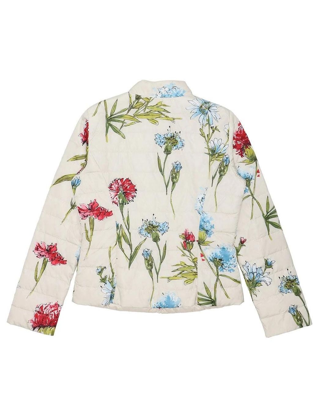 Max Mara White Printed Down Jacket