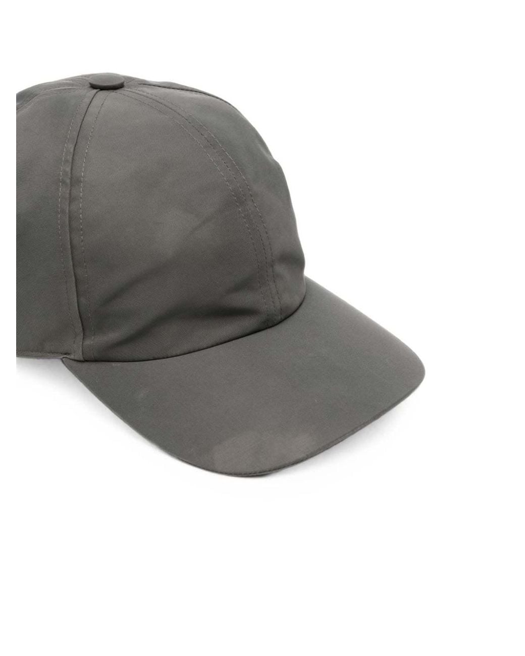 Rick Owens Gray Curved Visor Baseball Hat for men