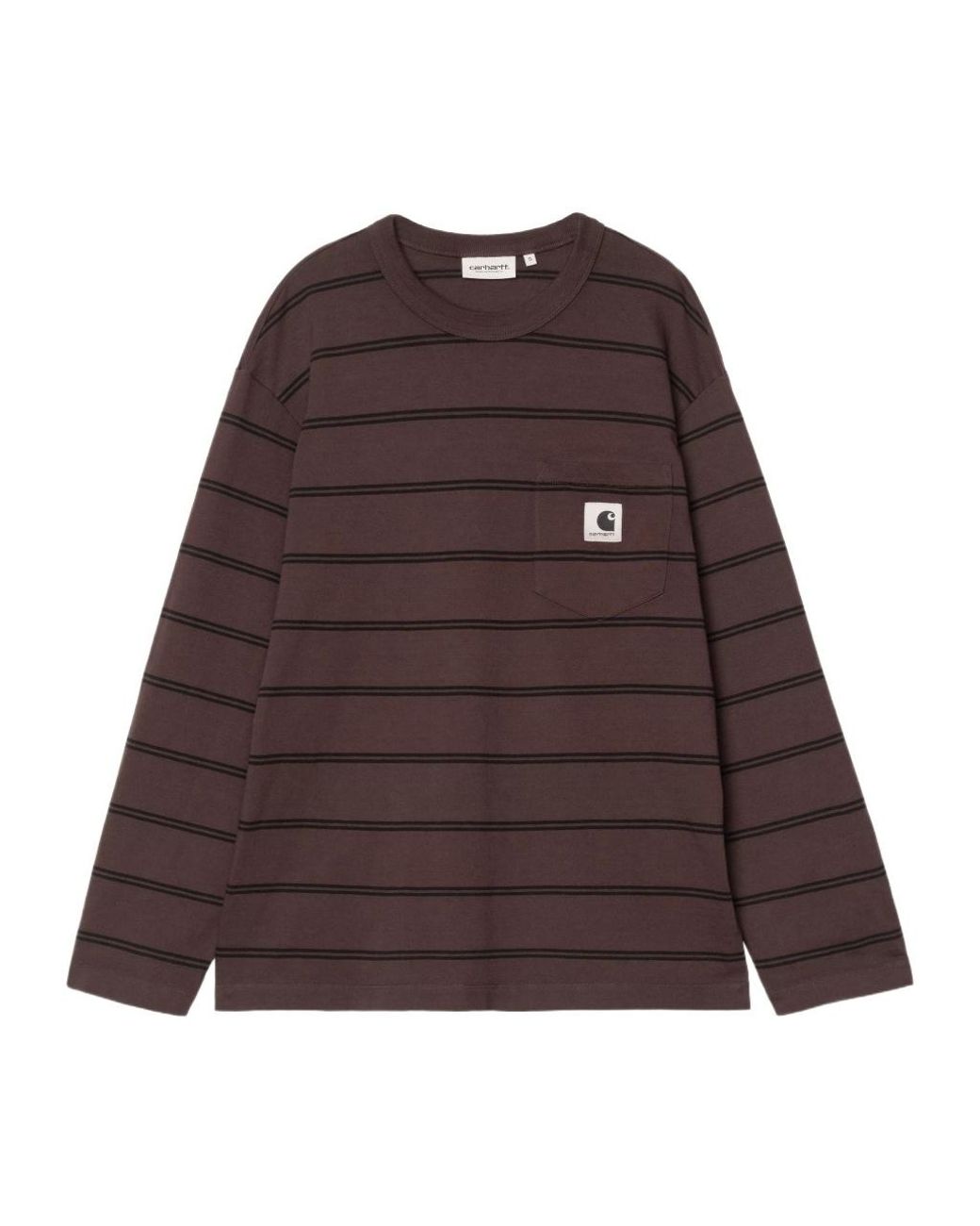 Carhartt Brown L/S Cardona Pocket T-Shirt
