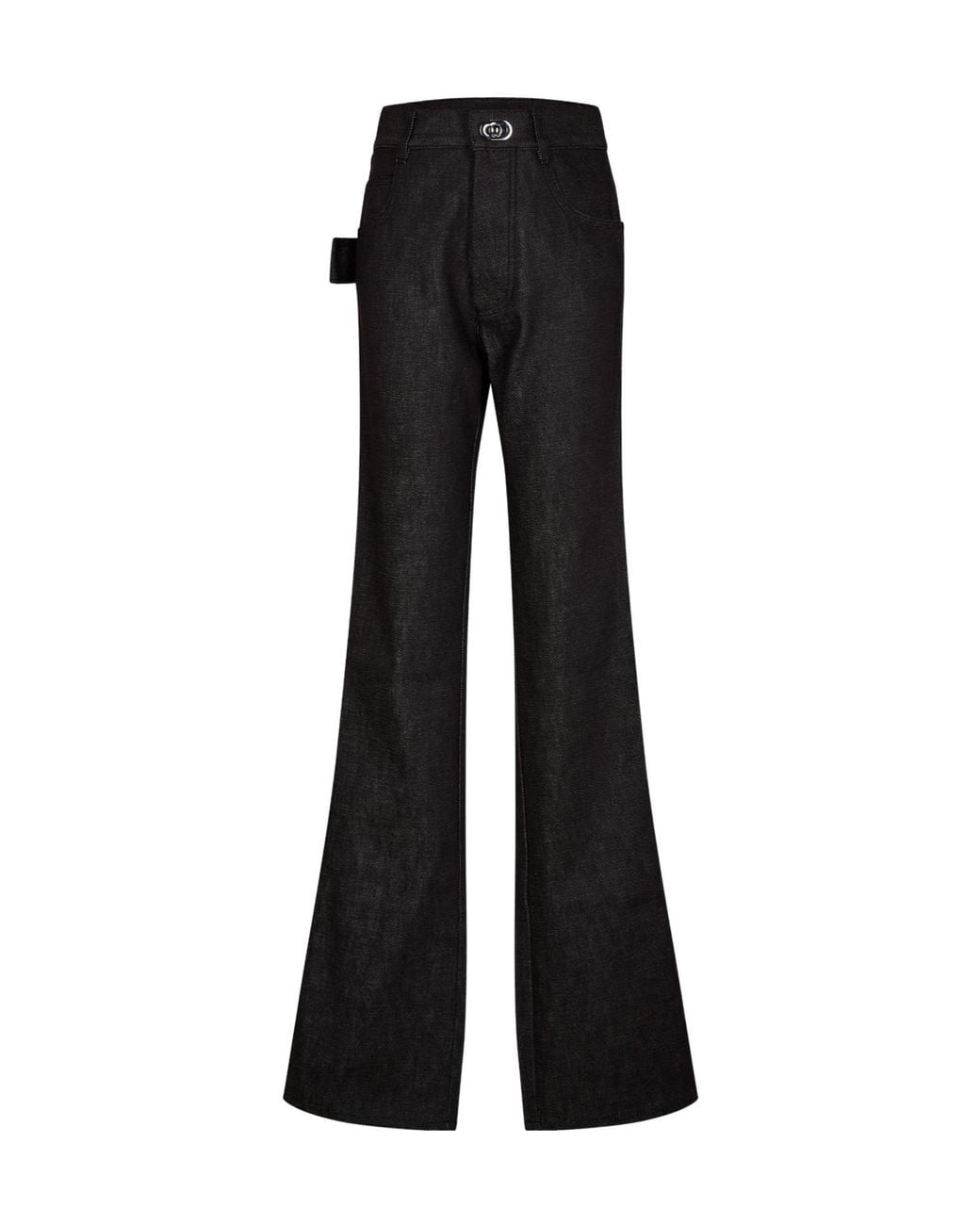 Bottega Veneta Black Highwaisted Flaredleg Jeans