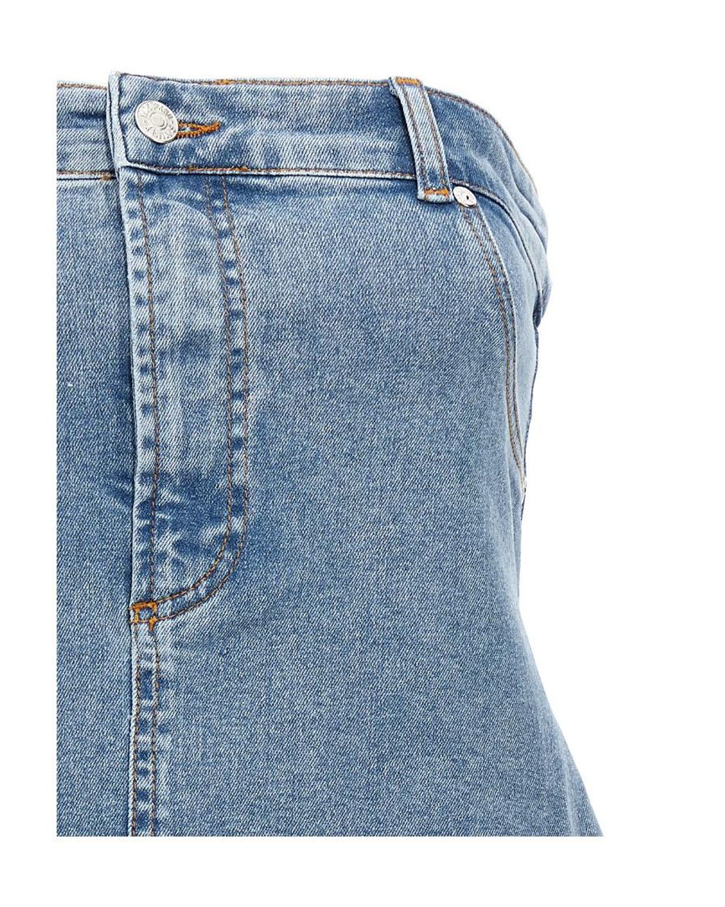 Moschino Blue A Dress With Chest Buttons