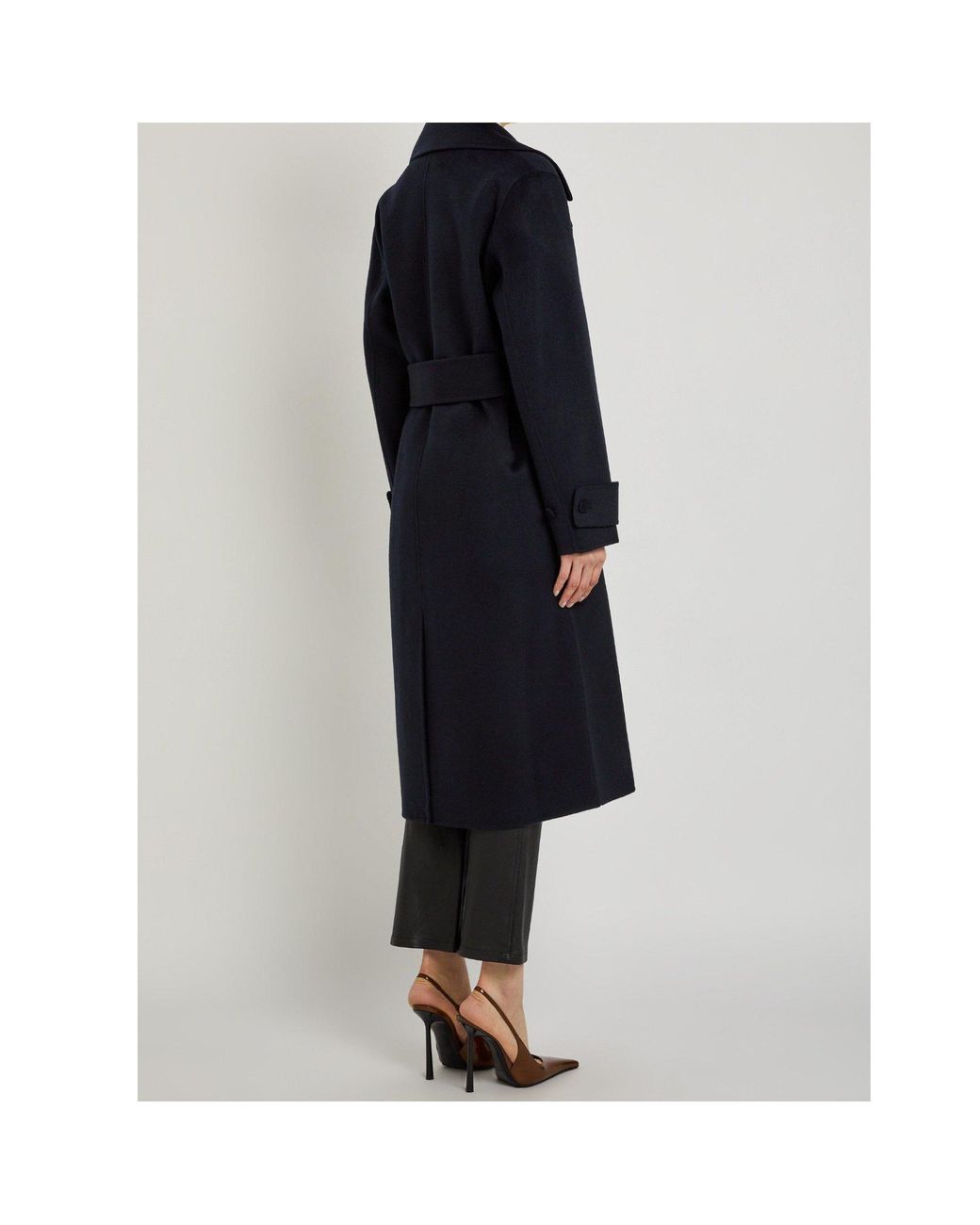 Joseph Blue Belted Coat
