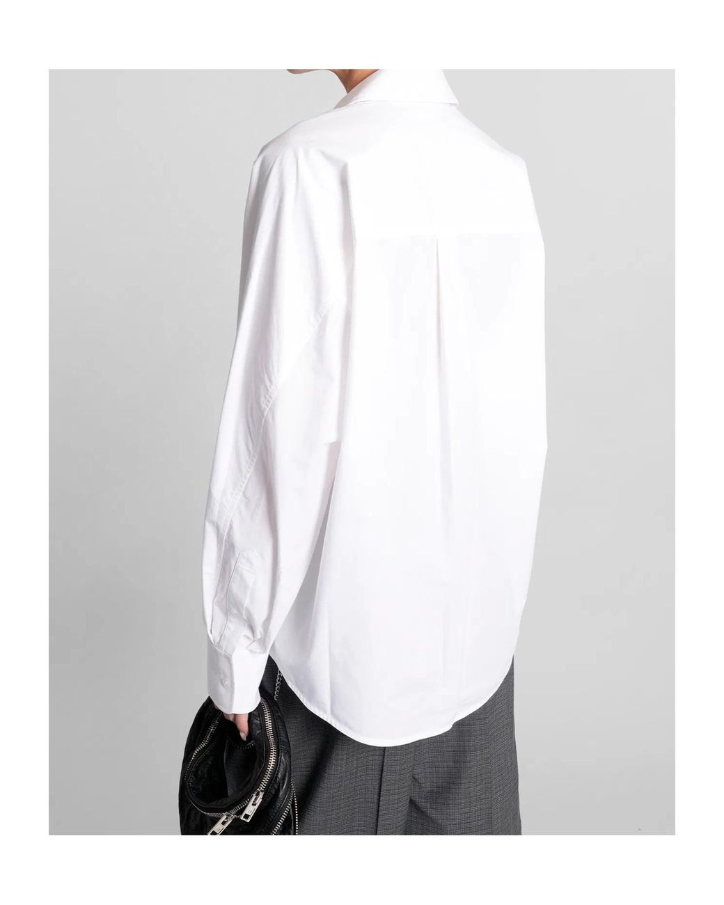 Alexander Wang White Long-Sleeved Oversized Shirt