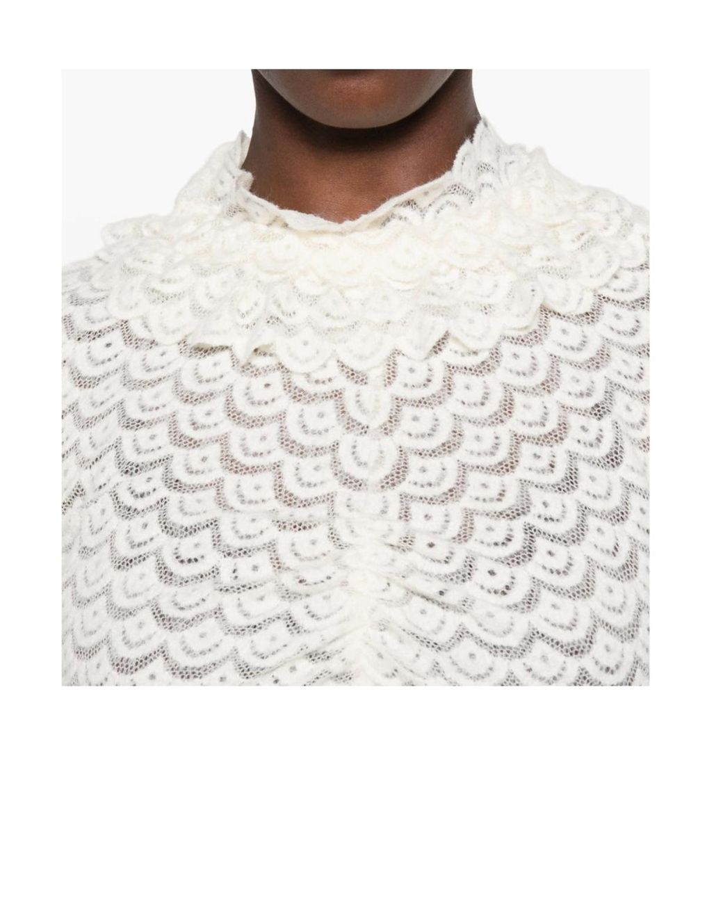 Farm Rio White Long-Sleeved Top