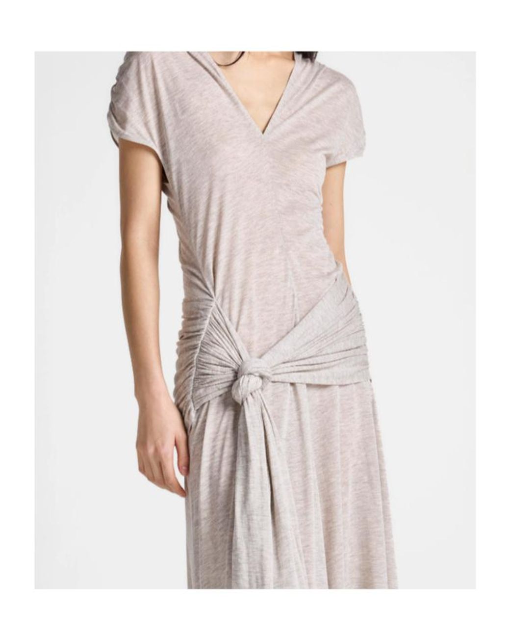 J.W. Anderson Gray Jw Anderson Knotted Waist Longline Dress