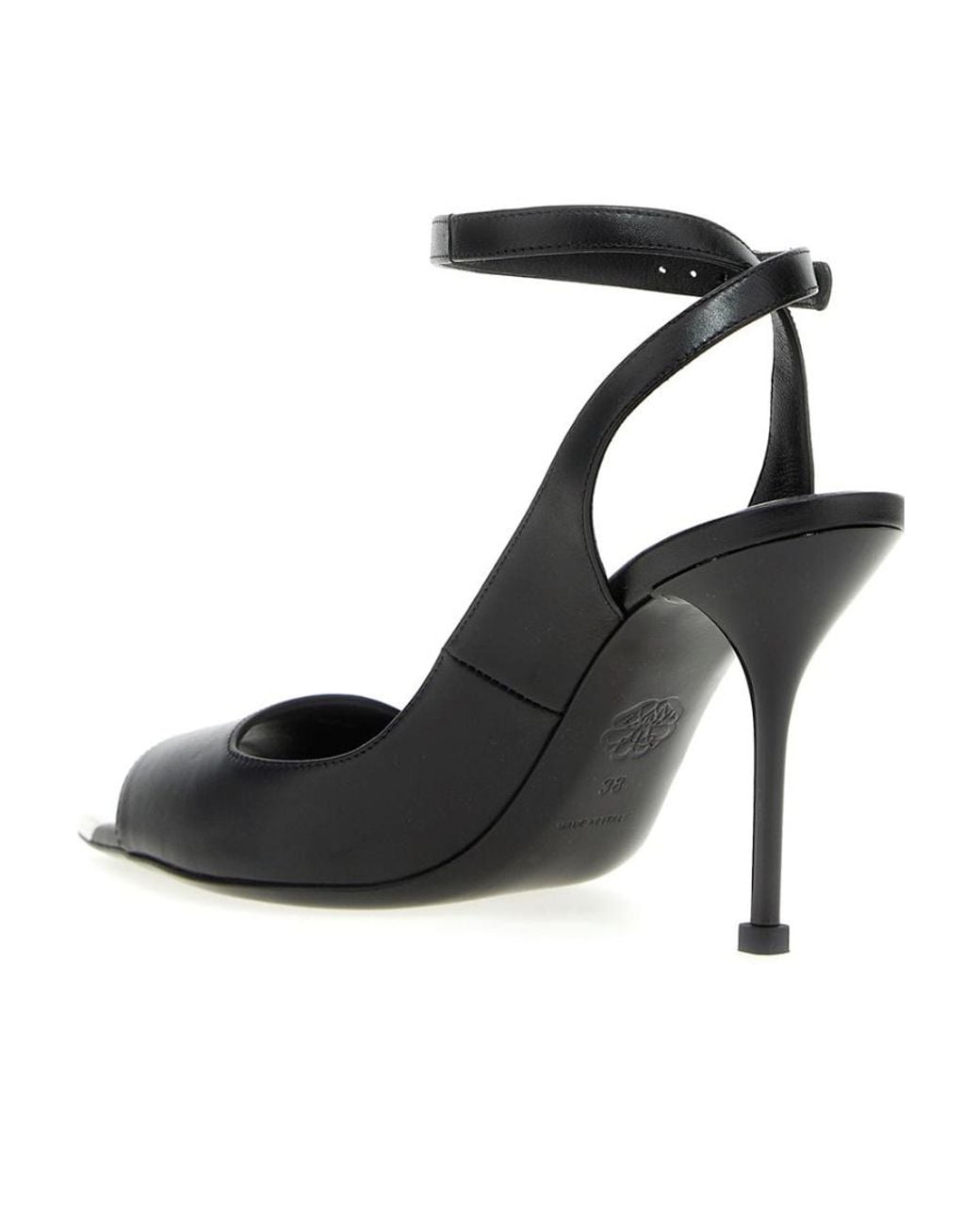 McQueen Black Punk Sandals
