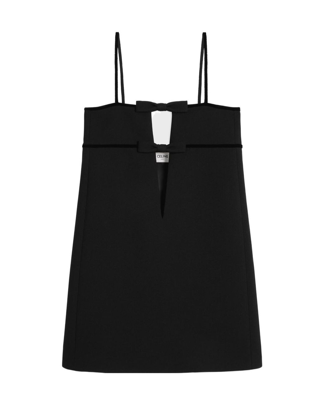 Céline Black Trapeze Mini Dress