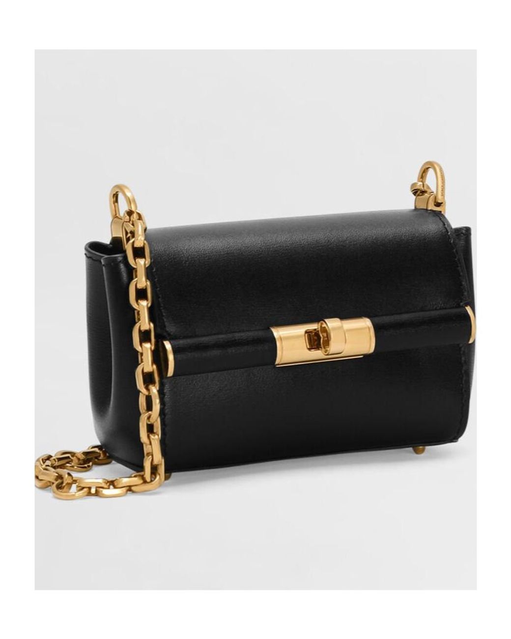 Dolce & Gabbana Black Mini Leather Shoulder Bag