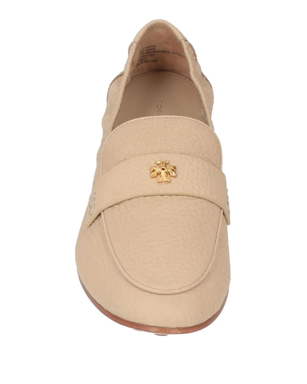 Tory Burch Natural Simple Leather Slippers