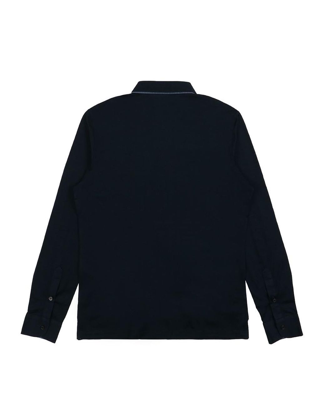 Ferragamo Blue Logo Embroidered Shirt for men
