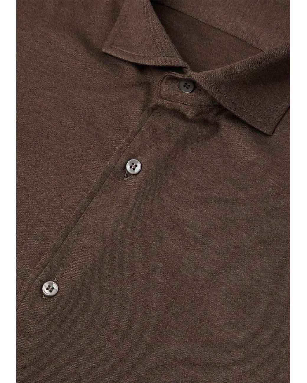 Loro Piana Brown Andrew Shirt for men