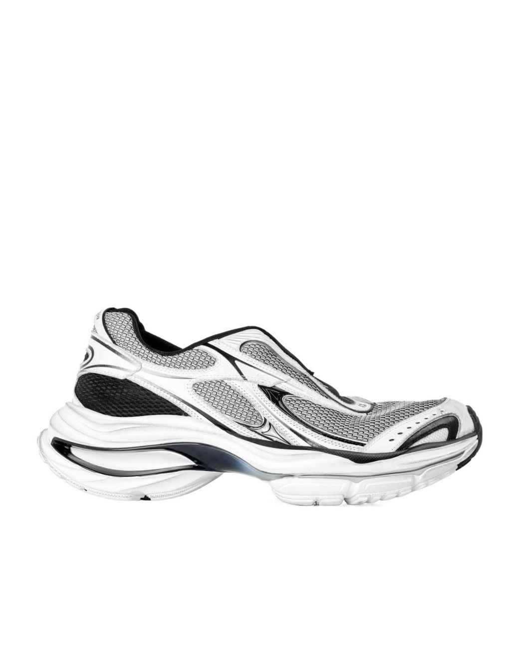 Balenciaga White Mesh Upper, Laceless, Thick-Soled Dad Shoes for men