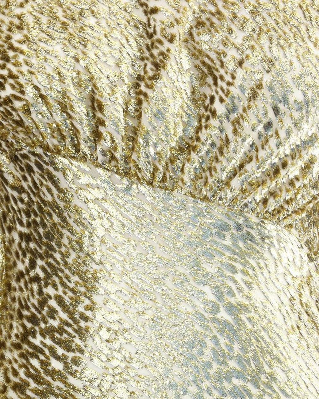 Self-Portrait Metallic Sequin Cut-Out Maxi Dress