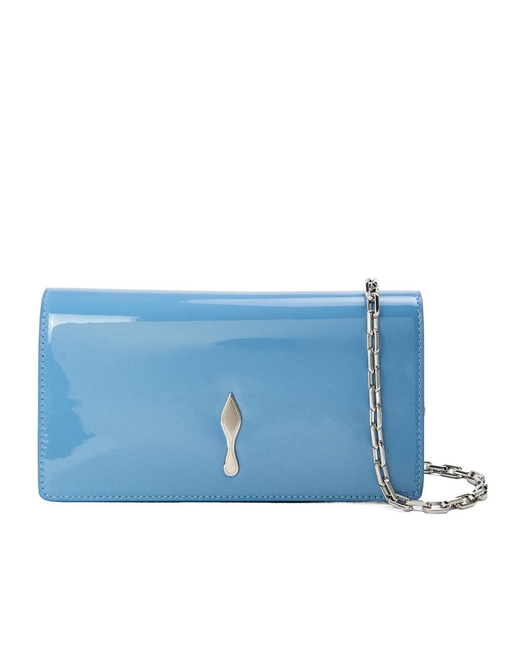 Christian Louboutin Blue Solid Color Shoulder Bag