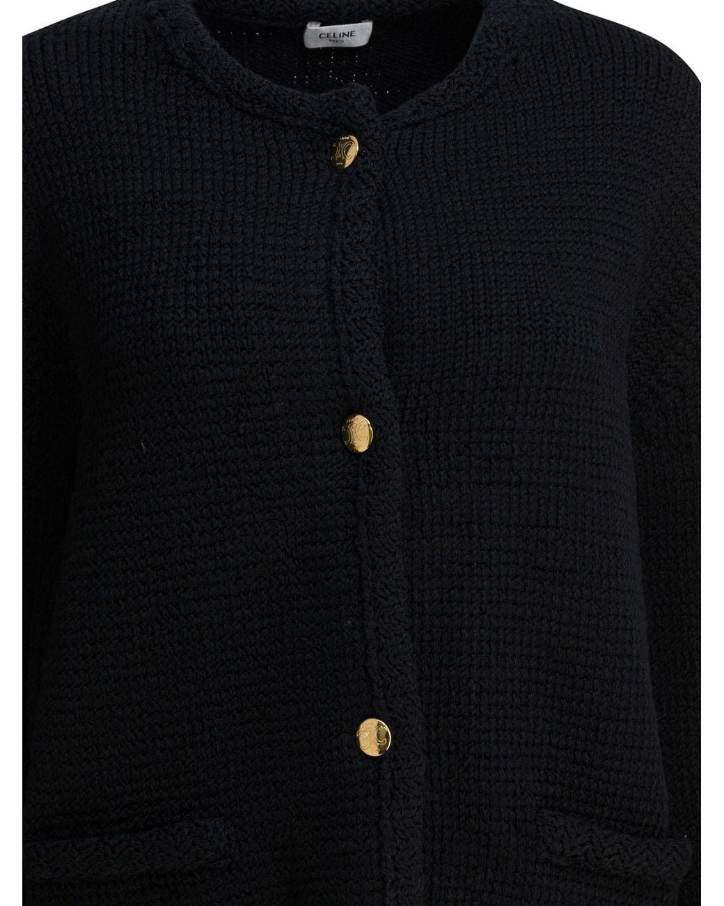 Céline Black Cardigan