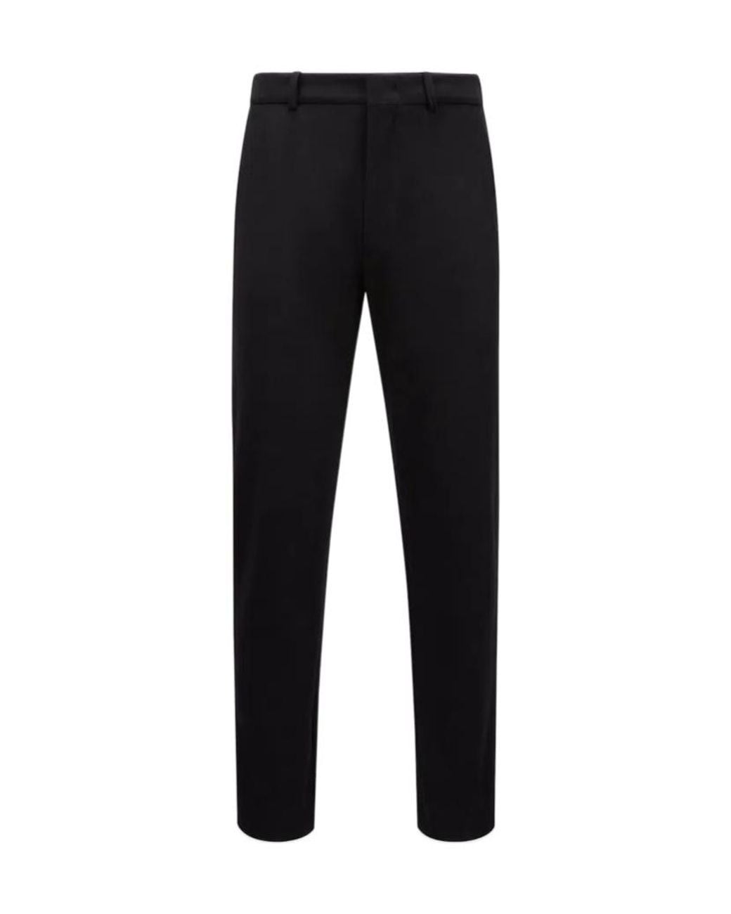 Moncler Black Cotton Trousers for men