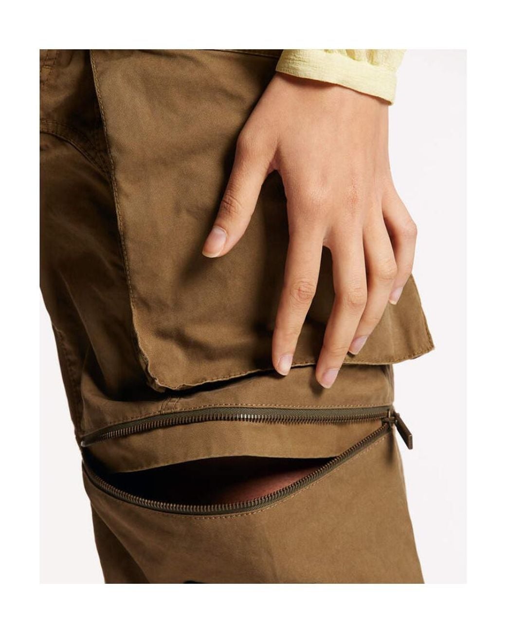 DSquared² Green Patch-Detailed Tapered Drawstring Cargo Trousers