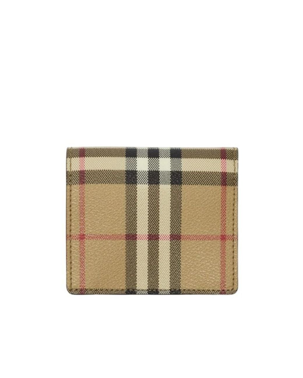 Burberry Natural Vintage Check Folded Wallet