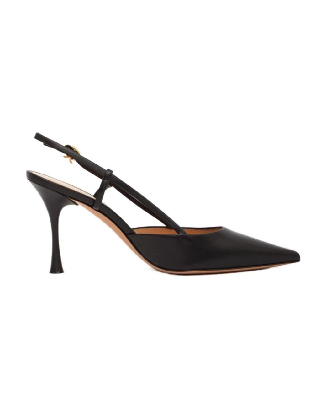 Gianvito Rossi Black Logo High Heels
