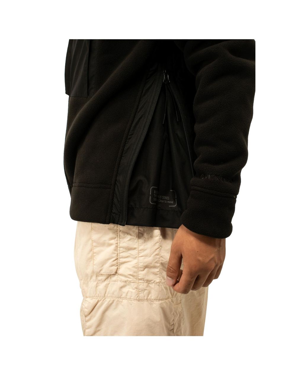 C P Company Black Metropolis Zip-Up Sweatshirt for men