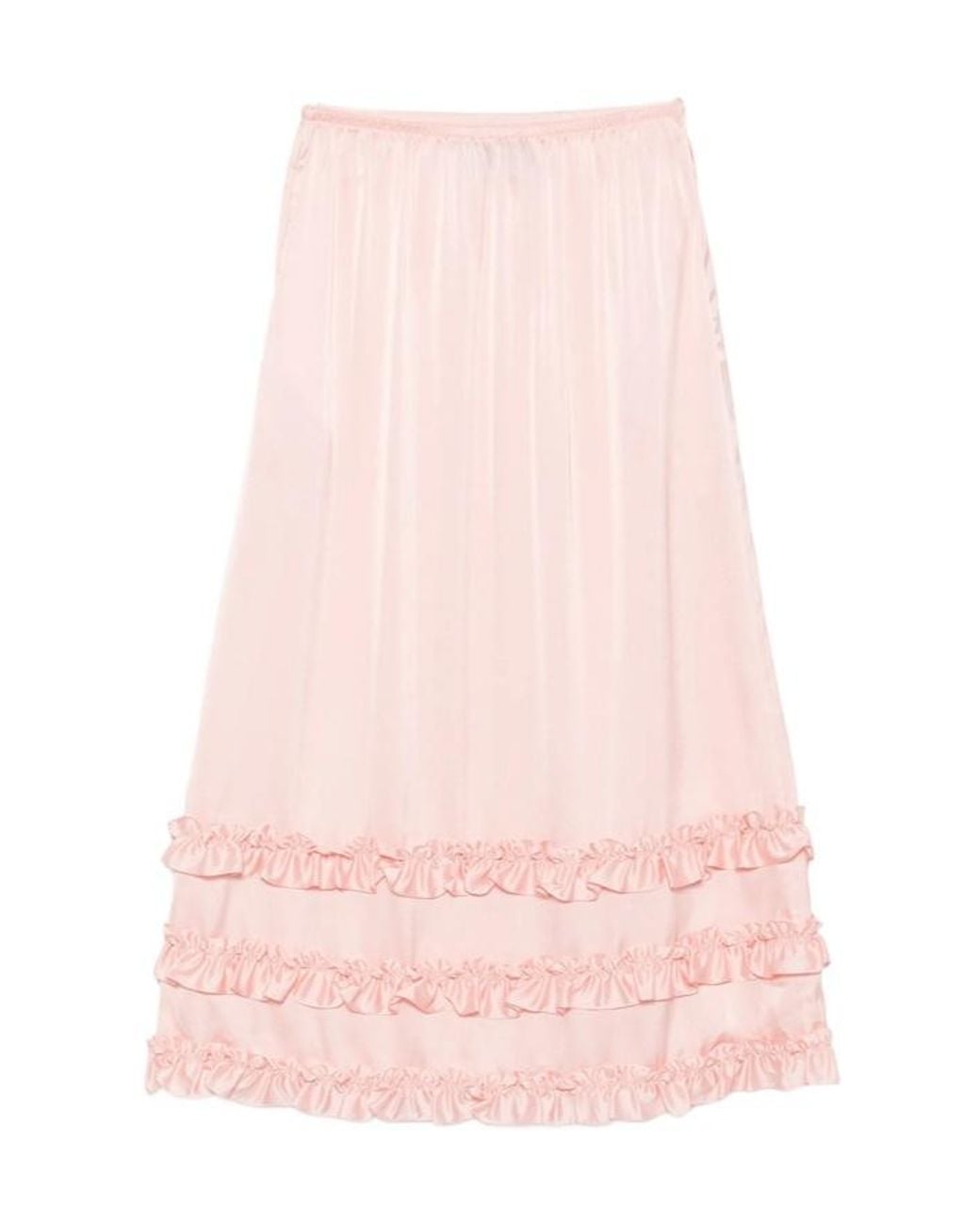 Simone Rocha Pink Ruffled Skirt