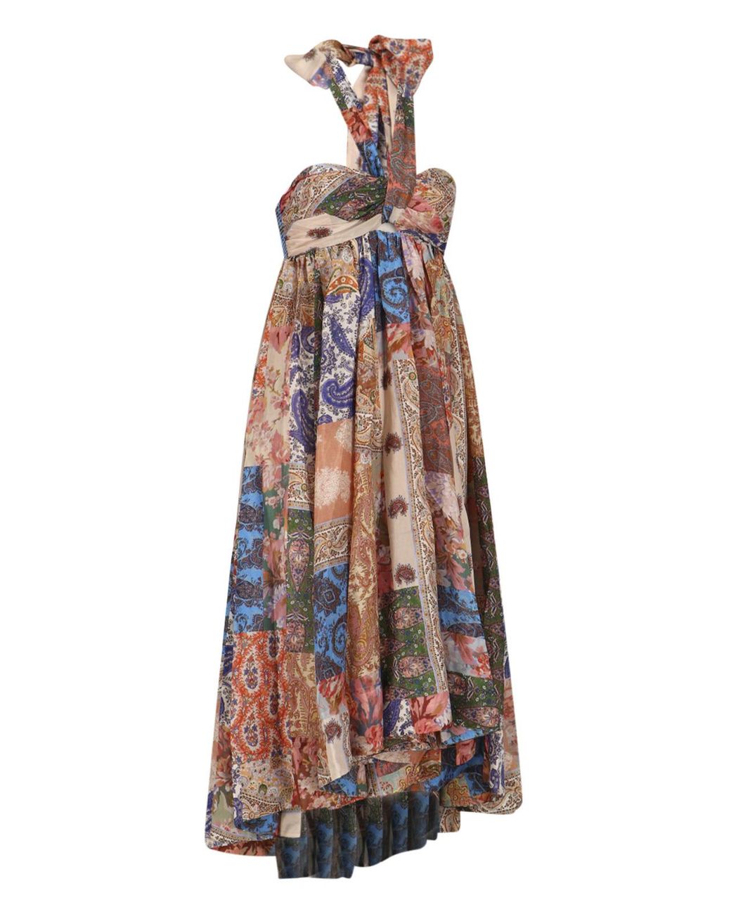 Zimmermann White Devi Halter Maxi Dress