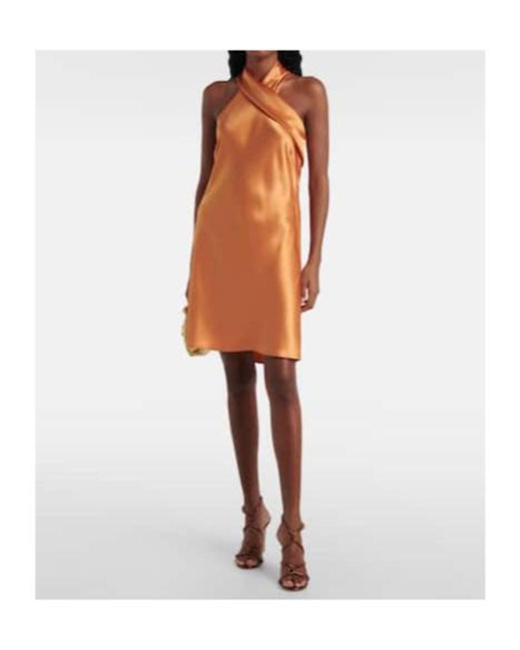 Galvan Orange Pandora Minidress