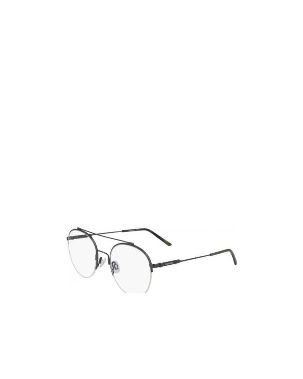 Calvin Klein White Half-Frame Flat Mirror for men
