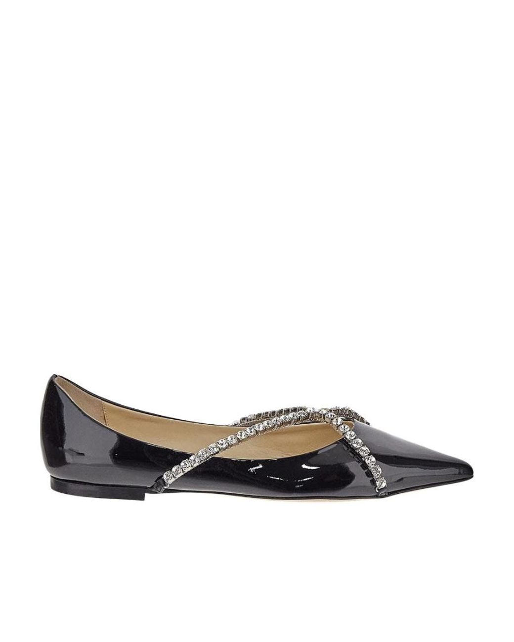 Jimmy Choo Brown Pointed Flat Shoes