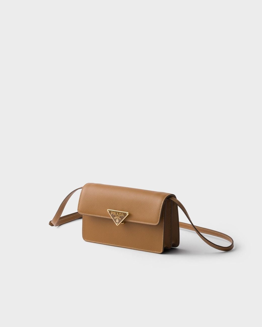 Prada Brown Triangle-Logo Mini Bag