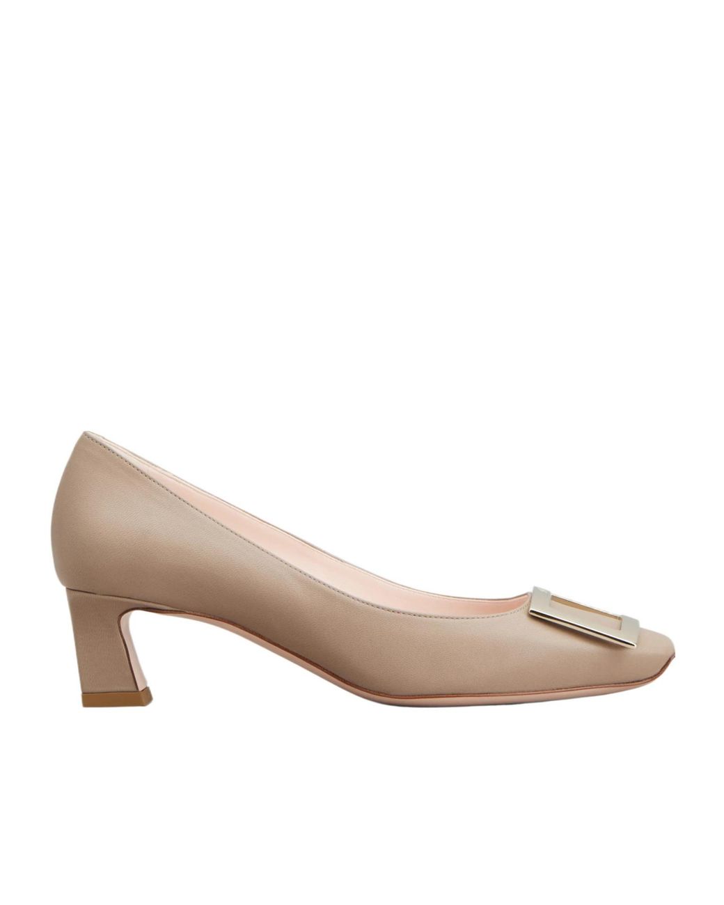 Roger Vivier Natural Square Toe Pumps